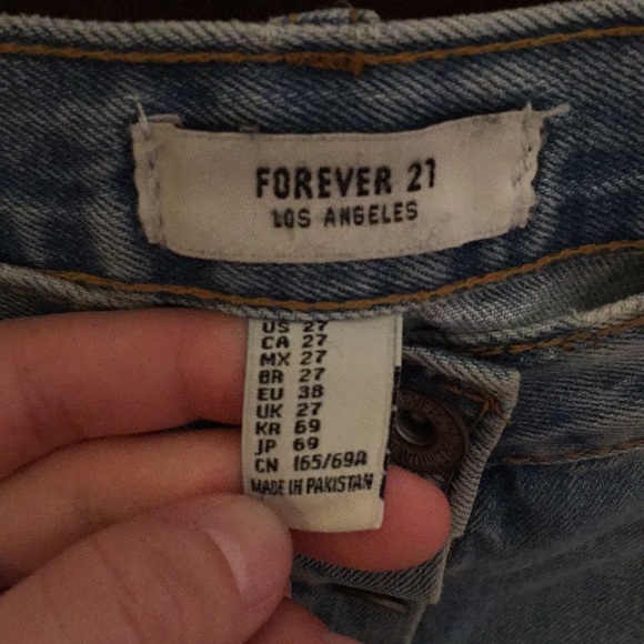 Forever 21 High Rise Denim Button Down Skirt - Picture 3 of 3